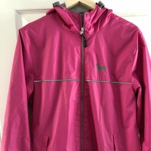 Black dog ladies coudbreak raincoat